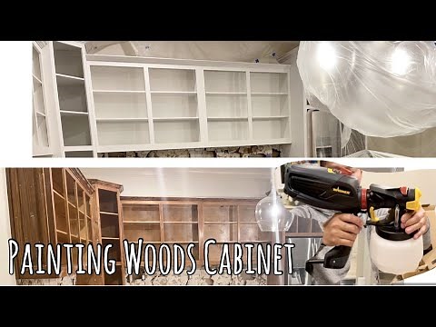 Painting Wood Cabinets w/ Wagner Flexio 2000 Paint Sprayer