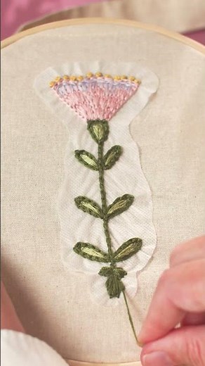 Embroidery with water-soluble embroidery paper - DIY by Søstrene Grene