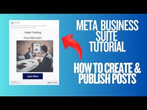 Meta Business Suite Tutorial | How To Create & Publish Posts Onto Facebook Page