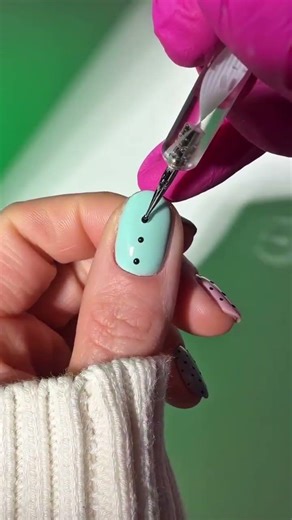 How to Do Short Nails with Polka Dots 🌼 Clean & Trendy Look #polkadotnails #nailart #springnails