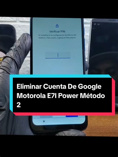 Eliminar Cuenta De Google en Motorola E7I Power