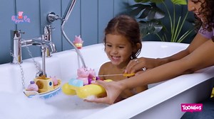 Amazon.com: Toomies Peppa Pig Bath Toys - Peppa’s Boat Adventure Bath Toy Set - Includes 2 Boat Toys and 5 Peppa Pig Figures - Peppa Pig Toy Boats - Toddler Bath Toys for 18 Months and Up : Toys & Games