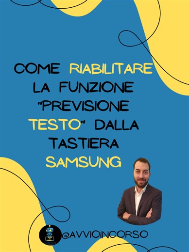 Non vedi più i suggerimenti mentre scrivi? ✍️ Ecco come riattivare la funzione ‘Previsione testo’ sulla tastiera Samsung! 📲 Vai su: Impostazioni → Gestione generale → Impostazioni Tastiera Samsung → Previsione testo → abilita e seleziona Italiano 🇮🇹 Dopo il download, riavvia il telefono e… tutto tornerà a funzionare! 🔄 #smartphone #samsung #techtips #tastiera #aggiornamenti