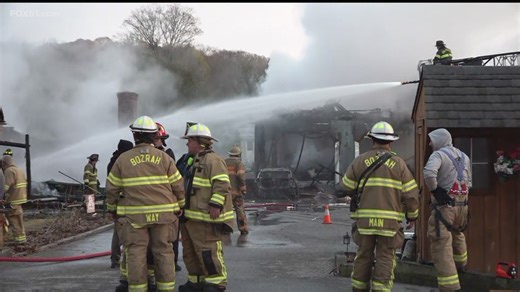 Officials investigate fatal Bozrah house, garage fire