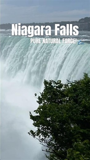 Feeling the absolute mind-blowing power and sheer volume of Niagara Falls up close! #niagarafalls