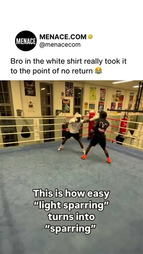 "Light Sparring" 😂
