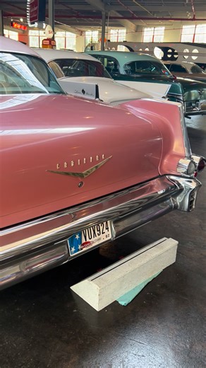 The 1957 Cadillac Sedan DeVille captures the true spirit of 1950s luxury and American design. ✨ With its bold tail fins, Hydra Matic transmission, and power features throughout, this beauty turned heads when it rolled out of Detroit and still does today. We are honored to have it on loan from Dorothy Robinson of Fort Wayne, Indiana. 🚗 Stop in and see it for yourself! https://natmus.org/plan-your-trip/ | National Automotive and Truck Museum