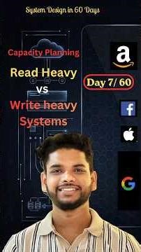 Read vs Write Heavy System Design | Scalability, Caching & Database Strategy #shorts