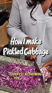 Easy homemade pickled cabbage recipe! 🥬✨