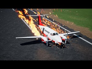 LEGO PLANE CRASHES 22 - Airplane Crash in BRICK RIGS