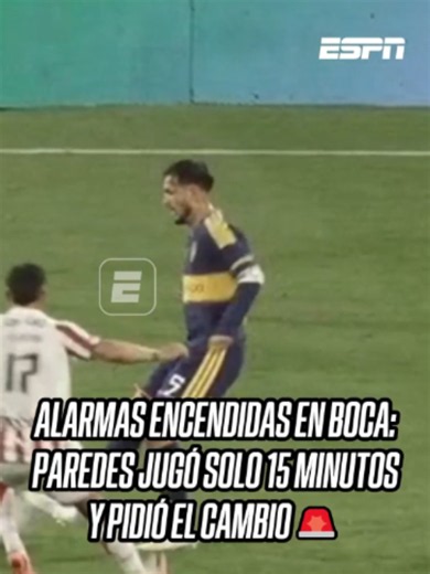 🚨 ALARMAS ENCENDIDAS EN #BOCA: #Paredes salió lesionado en el duelo ante #Instituto. #TikTokDeportes ▶️ ESPN Premium | Suscribite al Pack Fútbol | #TorneoClausura
