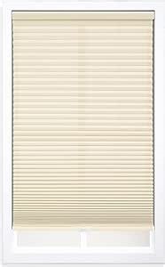 DEZ FURNISHINGS Cordless 1.5" Light Filtering Cellular Shade, 44" W x 48" H, Alabaster