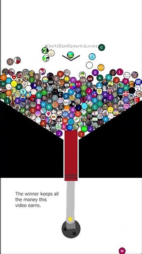 winner takes all - lv2 #satisfying #bouncingball #simulation #creativecoding