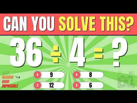 Can You Pass This Grade 2 Math Quiz? 🧠 | Easy, Medium, Hard, Impossible | Safe Place