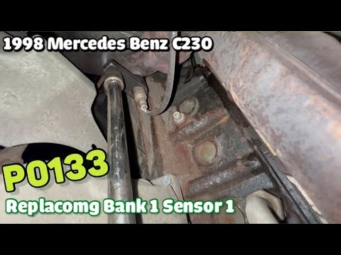 1998 1999 2000 Mercedes Benz C230 replacing bank1 sensor1 P0133 oxygen sensor