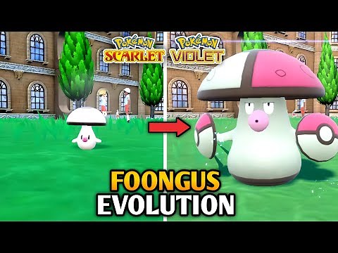 How To Evolve Foongus Into Amoonguss In Pokemon Scarlet And Violet | Paldea Pokedex