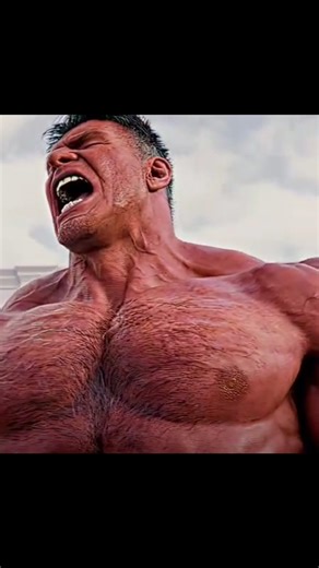 Epic Transformation: Red Hulk Unleashed 💥 #shorts #edit