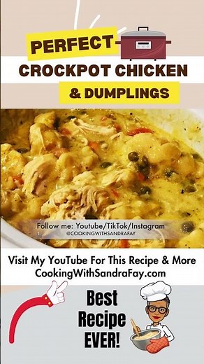 The Perfect Easy Crockpot Chicken and Dumplings Recipe EVER!