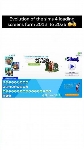 The Evolution of The Sims 4 Loading screen 2012 to 2025 🥰😁 #sims4 #sims4cc