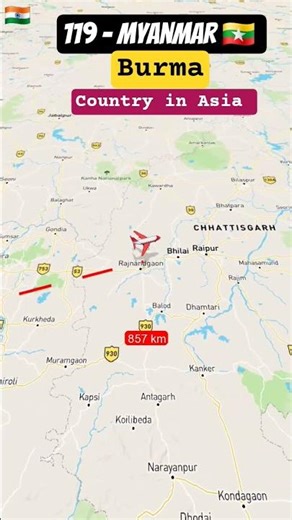 119 World Country Myanmar 🇲🇲 ( Burma) #travel #mapguide #geographythroughmaps