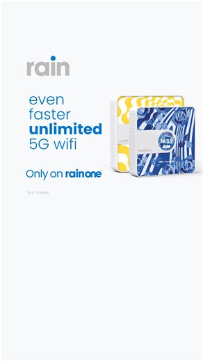 Smaller, faster, smarter. the101 pro™ is here. With even faster unlimited 5G wifi. Only on rainOne. | rain South Africa
