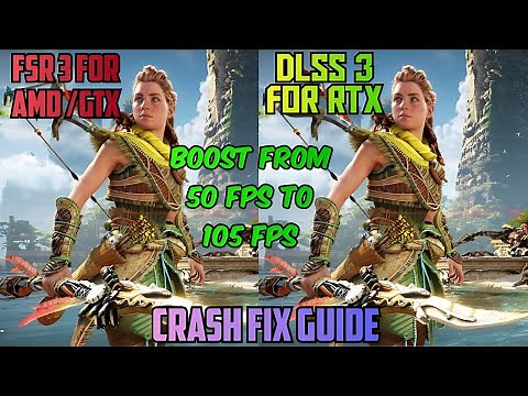 Horizon forbidden west fsr 3, for gtx/amd/rtx, 3 mods, everything u need to know,step by step guide