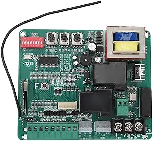 Sliding Gate Operator Control Board Replacement, Main PCB Circuit for Gate Motor, Universal Gate Opener with LED Indicators, Adjustable Slow Speed Settings, for Sliding Gate