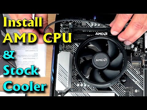 How to install an AMD CPU and AMD Wraith Stock CPU Cooler