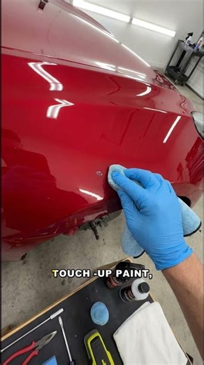 Tesla Paint Chip? Save $500 DIY! #tesla #shorts #ev
