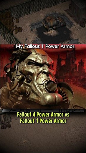 Fallout 4 Power Armor vs Fallout 1 Power Armor Meme