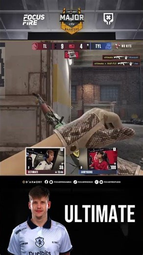 ultimate 1v3 clutch! #cs2 #csgo #focusfiregaming