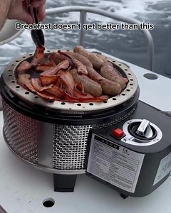 2.8K views · 64 reactions | Sizzling snags and crispy bacon on the...