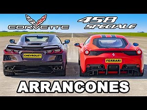 C8 Corvette vs Ferrari 458 Speciale: ARRANCONES