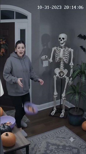 USA Home Security Camera Captures Skeleton Moving?! 🇺🇸 (Shocking Twist) #shorts