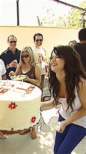 Wishing Selena Gomez a happy birthday! Throwing it back to 2008 when we surprised her with a Sweet 16 cake while she was on set making a music video. | Access