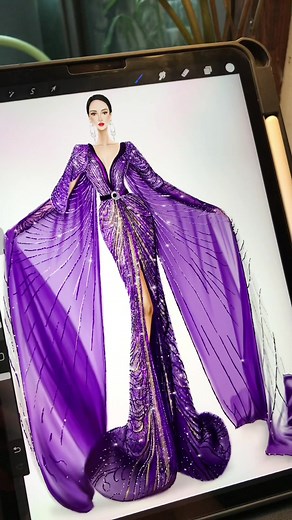 Digital Fashion Illustration on Procreate | iPad Pro