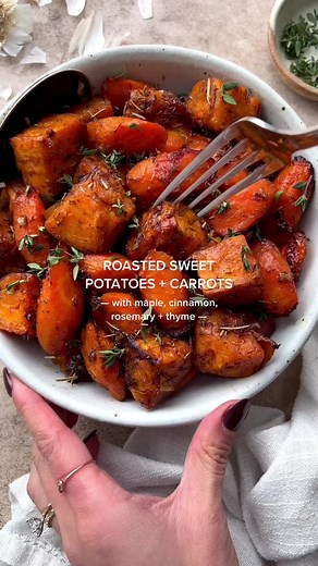 Easy Oven-Roasted Sweet Potatoes Carrots Recipe