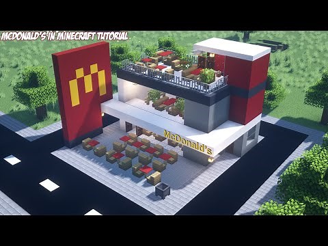 Minecraft Tutorial: How to make a McDonalds 2021🍔
