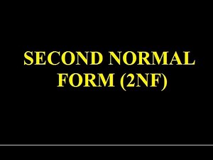 UNIT 2 #NORMALIZATION RULE #SECOND NORMAL FORM #2NF