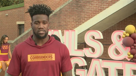 Commanders' Jacob Martin hosted an event called Tails and Tailgate