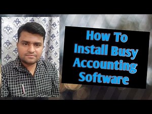 How To Install Busy Accounting Software on laptop