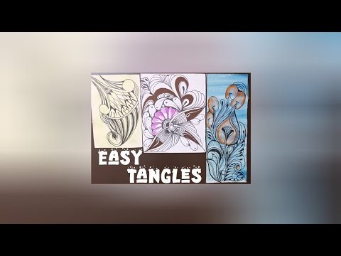3 easy zentangle art for beginners | Zentangle Drawing Tutorial Easy & Beautiful Patterns #zentangle