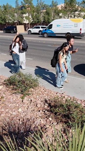 Canarelli School Ice Protest in Las Vegas