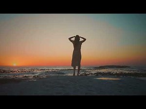 Beautiful Girl Enjoying Beach Sunset 🌇