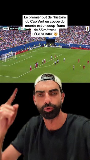 But historique du Cap-Vert : coup franc 35m vs Uruguay