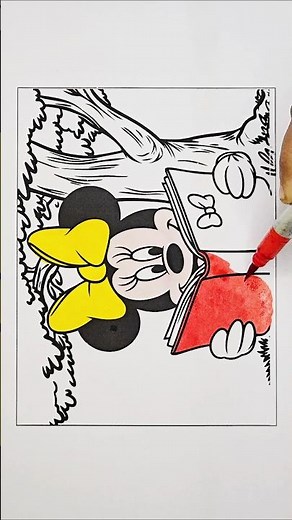 Minnie Mouse Drawing, 21 #drawing #minniemousedrawing #coloring #minniemouse