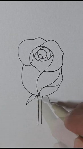 How to draw a Rose #draw #artist | Emon Artist