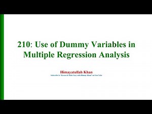 210 Use of Dummy Variables in Multiple Regression
