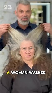 20K views · 88 reactions | A woman walked into the salon with half-colored hair, and when the stylist finished her transformation, everyone was left in absolute awe—watch her final look in the comments below. | Grandmother’s Life | Facebook