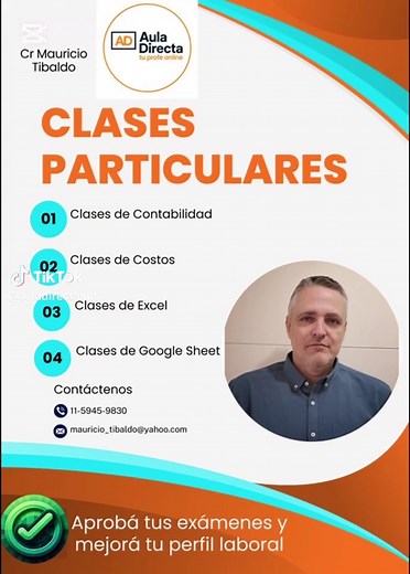 *_Curso de Google Sheets – Aula Directa_*🖥️ Soy Mauricio, de Aula Directa, y diseñé un programa de 10 módulos pensado para que aprendas Google Sheets desde cero, pero con ejemplos reales. Arrancamos por lo básico: cómo moverte por la interfaz, cómo escribir tus primeras fórmulas y cómo darle formato a tus datos para que se entiendan. Después pasamos a lo que realmente te cambia el día a día: ordenar, filtrar, validar datos, trabajar con listas desplegables y evitar errores que te hacen perder t